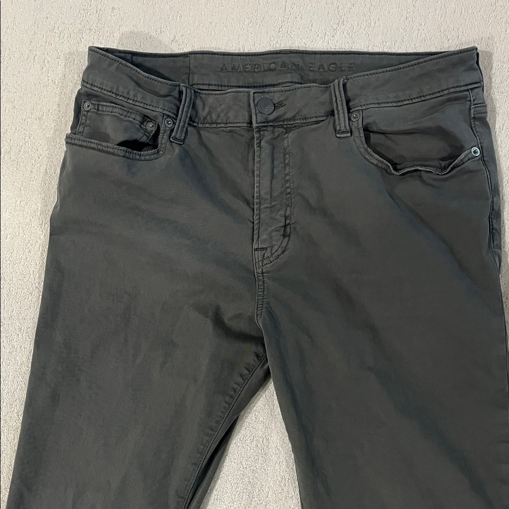 AE Grey Flex Jeans 34x32